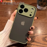 Matte Silicone Shockproof Phone Case For IPhone 17 Air 16 13 11 12 14 15 Pro Max Mini 16 Plus Cases For Iphone 17 Pro  Max Cover