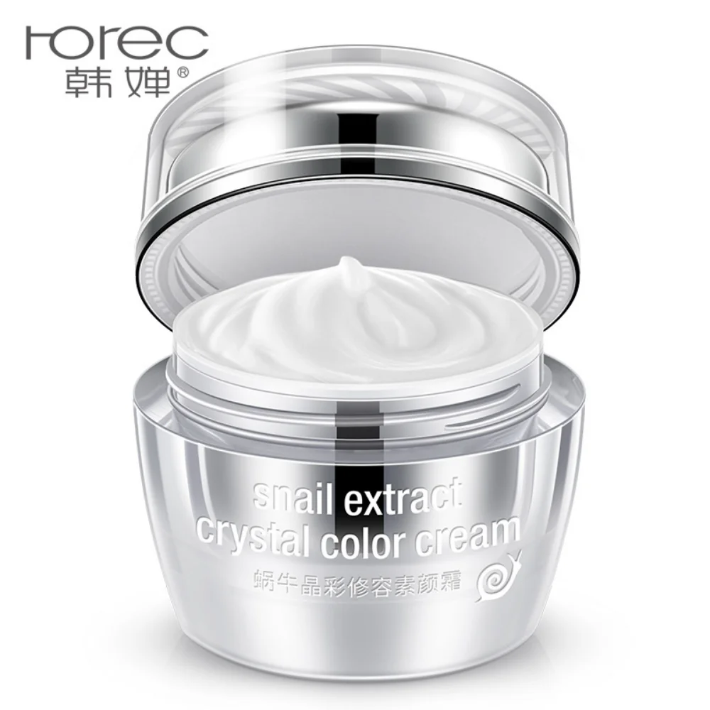 

Snail Lustrous Facial Makeup Tone-up Cream Concealer Moisturizing Nourish Brightening Whitening Skin Care Korea Makeup Cosmetics
