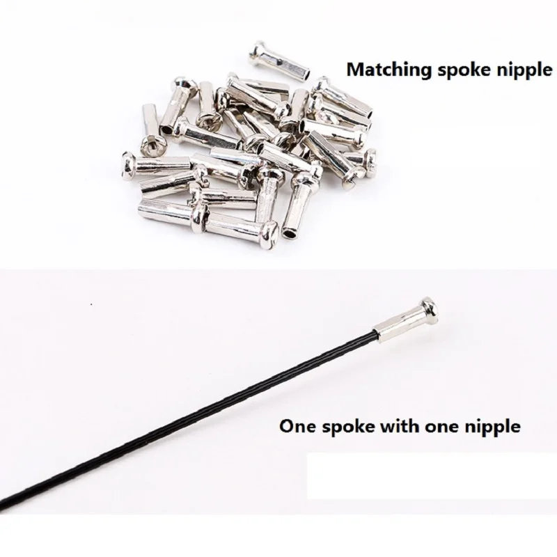 Bicycle Spokes 26/27.5/29 inch Stainless Steel Bicycle Parts with Matching Spoke Caps