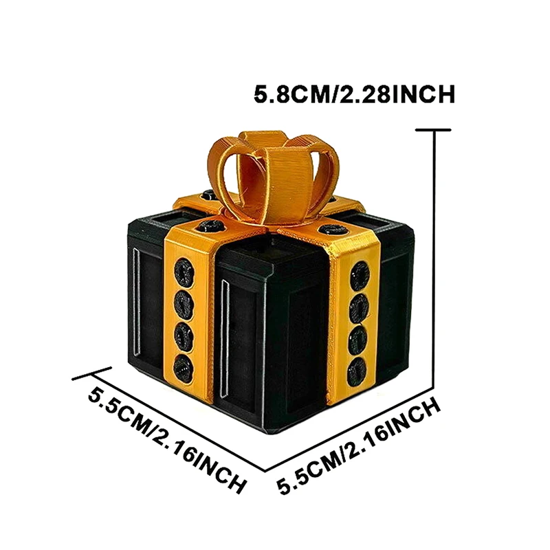 Scatola Regalo A Sorpresa 8 Cm Con Viti – Per Scherzi E Ricorrenze (San Valentino, Pasqua, Pesce D’aprile…) - 3