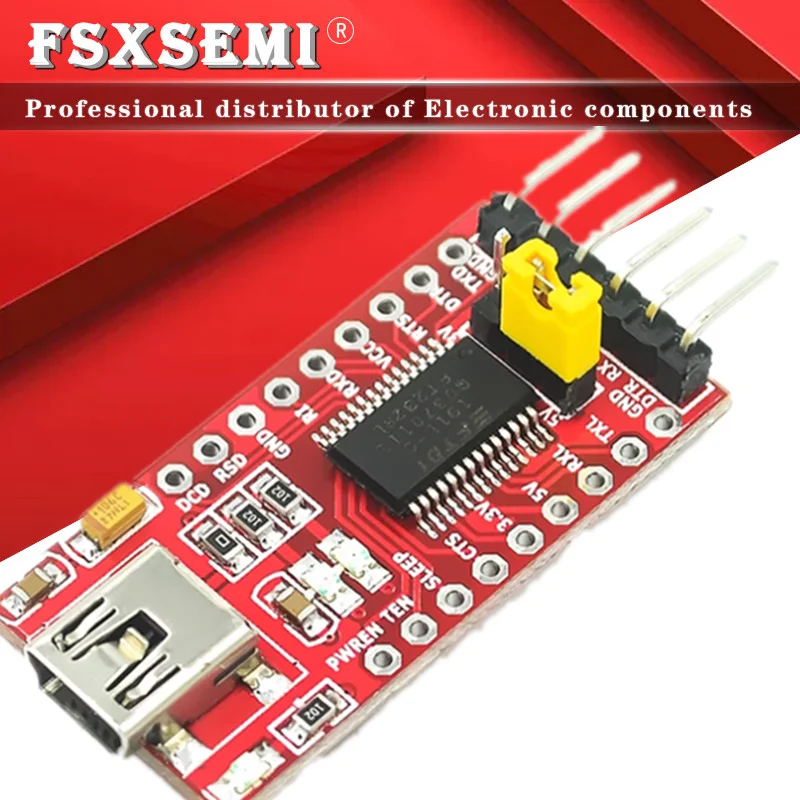 

New FT232RL USB to TTL Serial Adapter Module for Arduino Mini Port 3.3V 5V