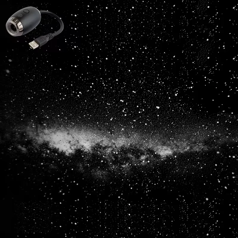 USB Car Interior Ambient LED Starry Projector Light - Romantic Galaxy Atmosphere Decor