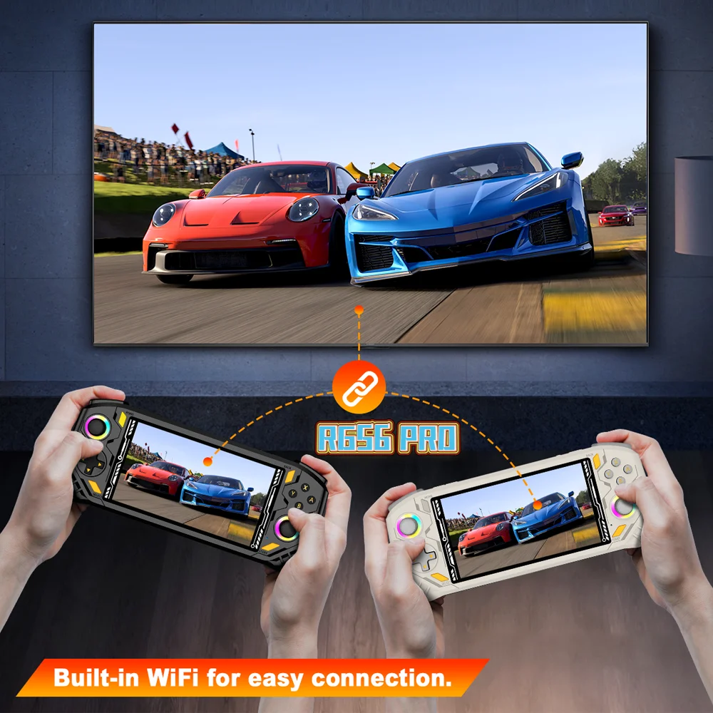 RG56 Pro Mini Retro Gaming Console Ultra Fast Boot Load All Kinds Of Classic 3D Games HD Clear Picture Quality Portable_voghion.com