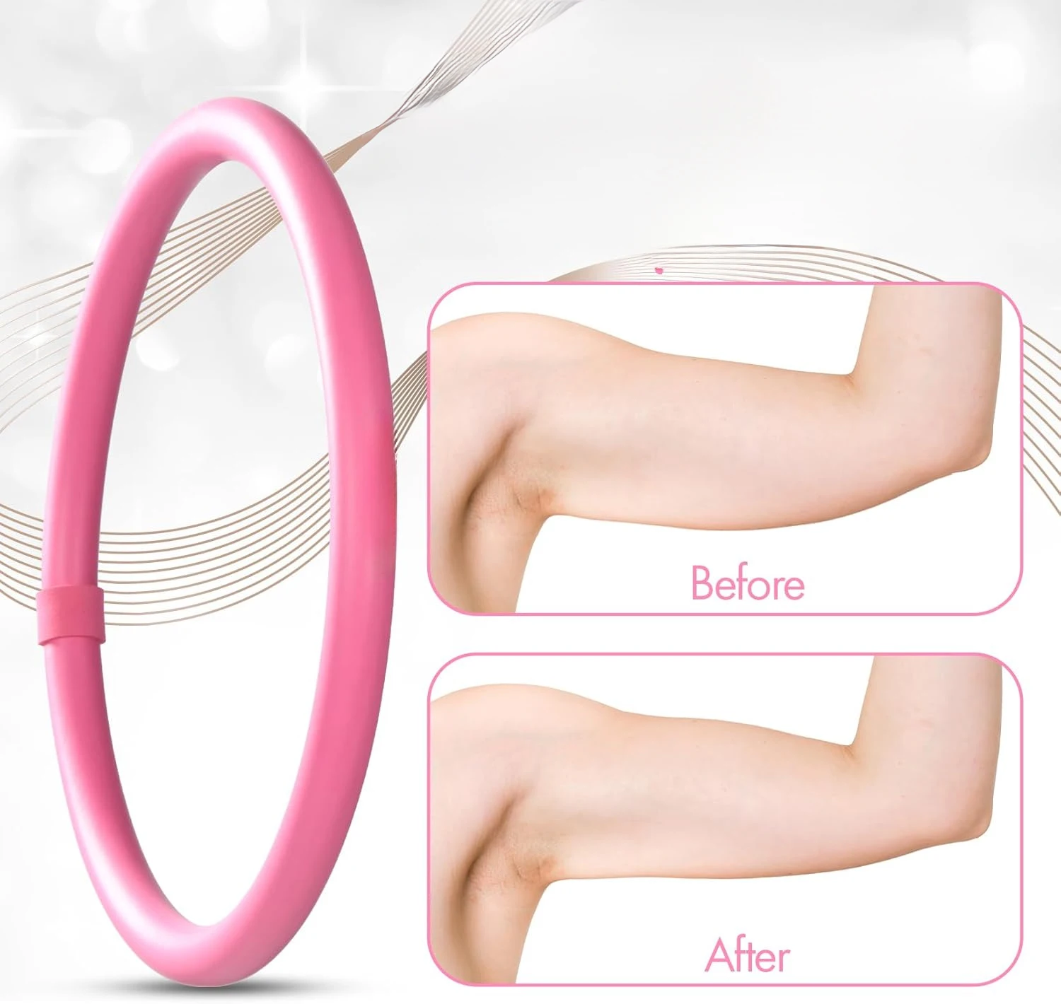 Exercise Hula Hoops Sports Rolling Exercise Ring for Swing Wrist Forearm Arm Training