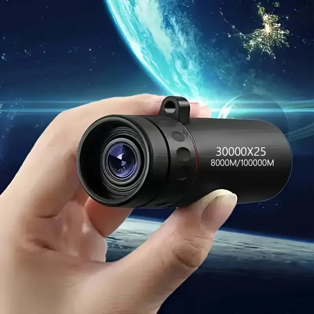 Portable Monocular Telescope 2000x25 HD Mobile Phone Telescope with Holder For Camping Hunting Birdwatching
