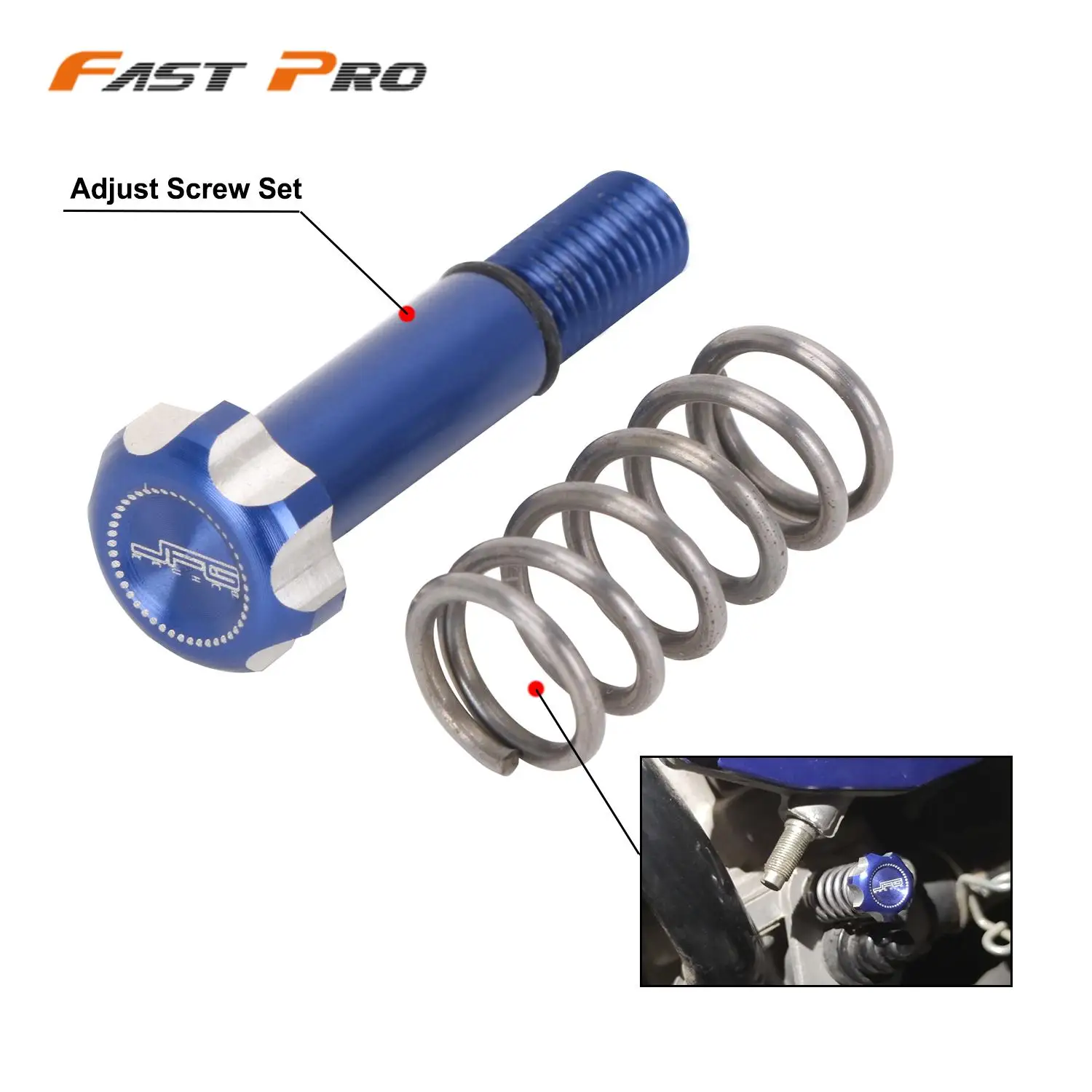 ATV Carburetor Carb Throttle Idle Adjust Screw With Spring For Yamaha