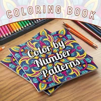 Adult Picture Book - Numbered Pattern Coloring Book for Stress Relief and Color Coordination Practice 1