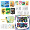 24Pcs Cartoon Puzzle Coloring Book Set,Kids Favor Space/Monster Truck/Scripture/Animals Painting Book For Birthday,Anniversary 2