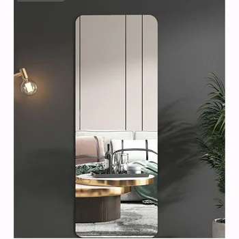 กระจกอะคริลิกนิ่มสำหรับวางเมคอัพกระจกอเนกประสงค์สำหรับตกแต่ง dinding kamar tidur ห้องน้ำ 1