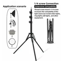RP01-C Heavy Duty Metal Alloy Light Stand 160cm Tripod for Photo Studio Softbox Video Flash Reflector Lighting Background Stand - Image 3