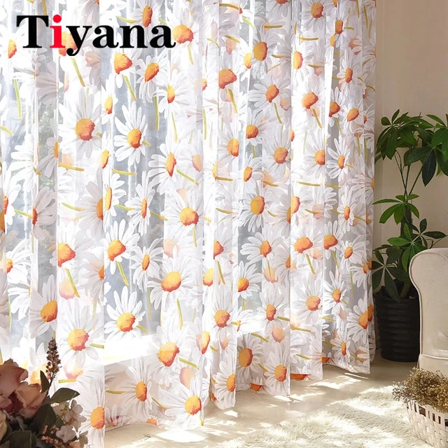 Peonia Tulle tende per cucina porta finestra soggiorno camera da letto  filato Voile trasparente Jacquard camera tenda 1 pz - AliExpress