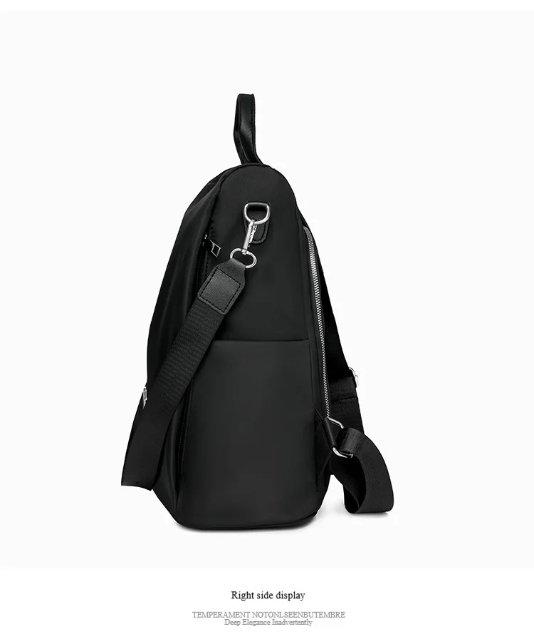 Weiblicher 2024 neuer Trend Oxford-Stoff leichter atmungsaktiver modischer lässiger Damen-Diebstahlschutz-Rucksack_voghion.com