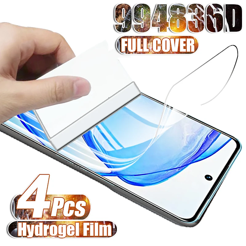 

4Pcs Hydrogel Film on For Oppo A16 A17 A53S 5G A53 A54 A92 A97 A52 A91 A73 A77 A57E A94 A74 Screen Protectors No Glass