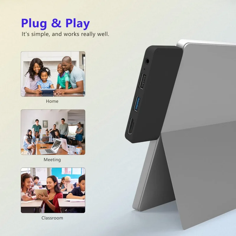 Surface go / go 2/ go3 / go4ドッキングステーション4 in 1 Microsoft