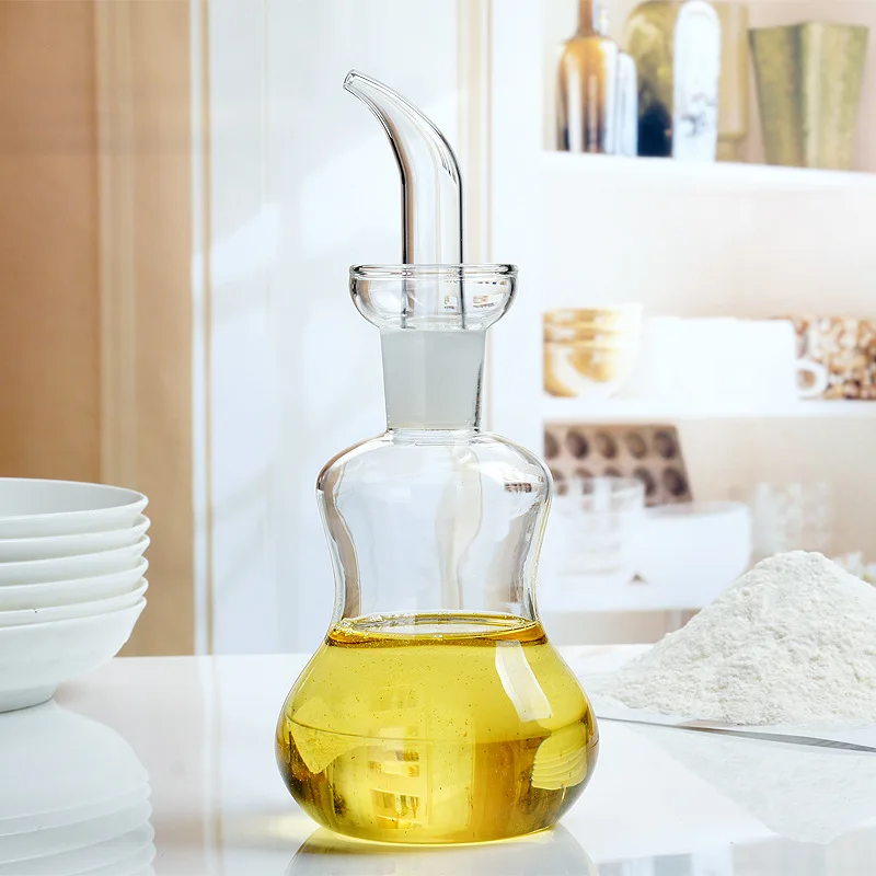 Nordic Glass Oil Pot, Seasoning Pot, Soy Sauce Bottle, Vinegar Pot, Household Kitchen Supplies, Leak-proof Oil Bottle, 1Pc