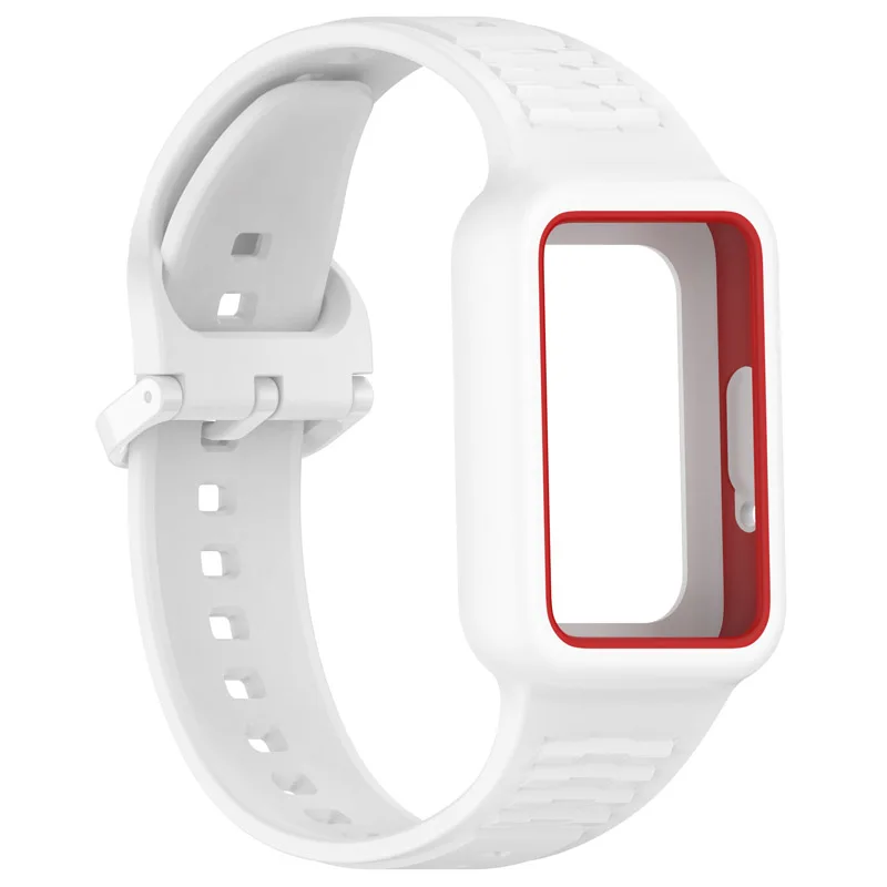 Silicone Smartwatch Wristband with Case - Versatile Replacement Strap & Frame