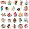 50PCS Disney Cute Cartoon Princess Stickers DIY Diary Laptop Luggage Skateboard Graffiti Decals Classic Toy 5