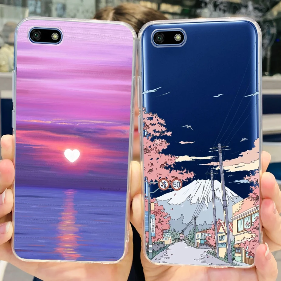 Luxury Painted Clear Silicone Phone Case - Soft TPU Bumper Cover