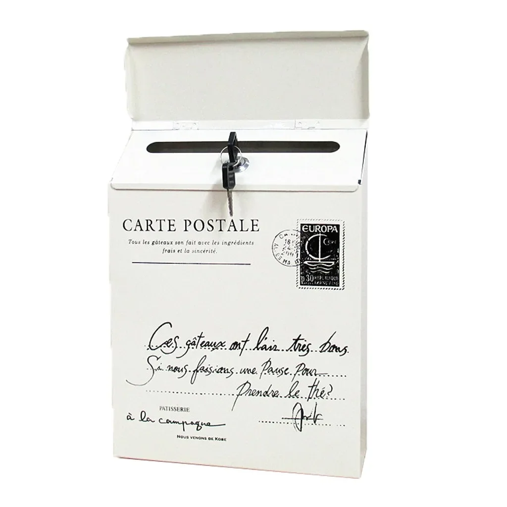Vintage Wall Mount Mailbox Retro Postal Letter Newspaper Box Waterproof Mailboxes Garden Decoration