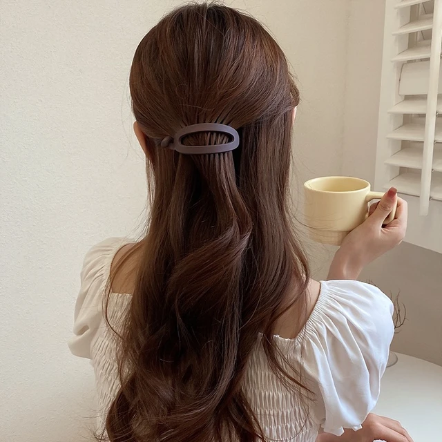 Pinzas para el pelo esmeriladas para mujer, accesorios para el cabello de  Color sólido, pasadores de cola de caballo, pinzas para el cabello,  horquillas 2021 - AliExpress