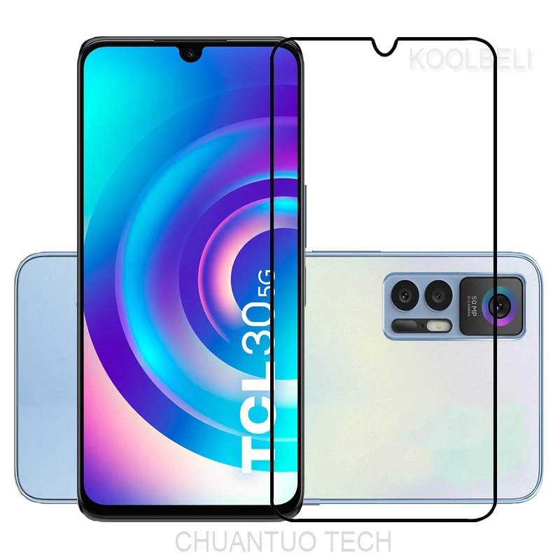 Vetro Temperato A Copertura Totale Per Tcl 30 5G Pellicola Protettiva Per Schermo Per Tcl 305/Tcl 30 Se/Tcl 20R 5G/Tcl 10 Se/Tcl 10 Pro