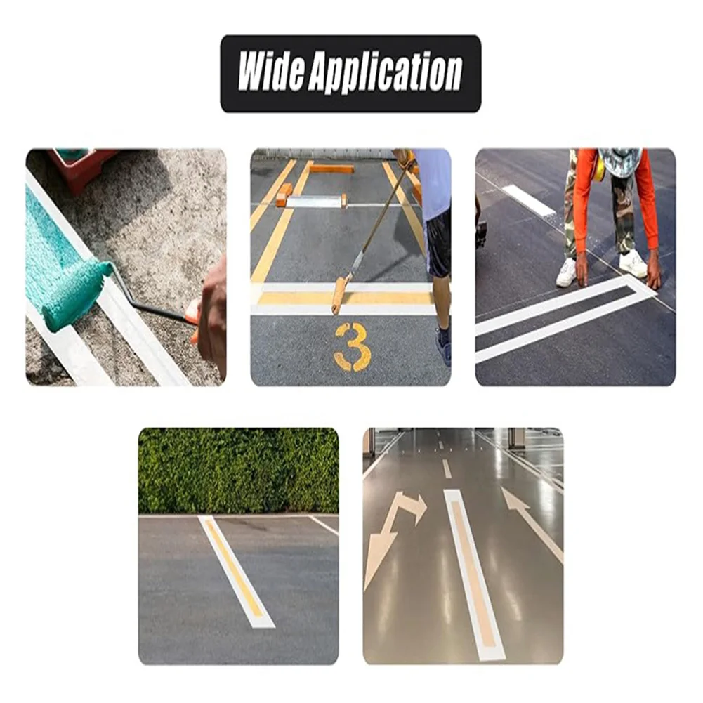 For Road Marking Foldable Line Template Parking Lot Stencil Line Painting 12*92.5in 1mm Thick Silicone Easy To Clean