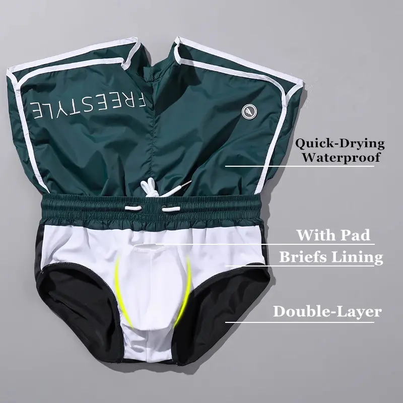 Beach Swimming Shorts Men Summer Swim Trunks For Man Surf Board Short Pants Plus Size Swimwear Quick Dry Swimsuit Seobean 2023 5