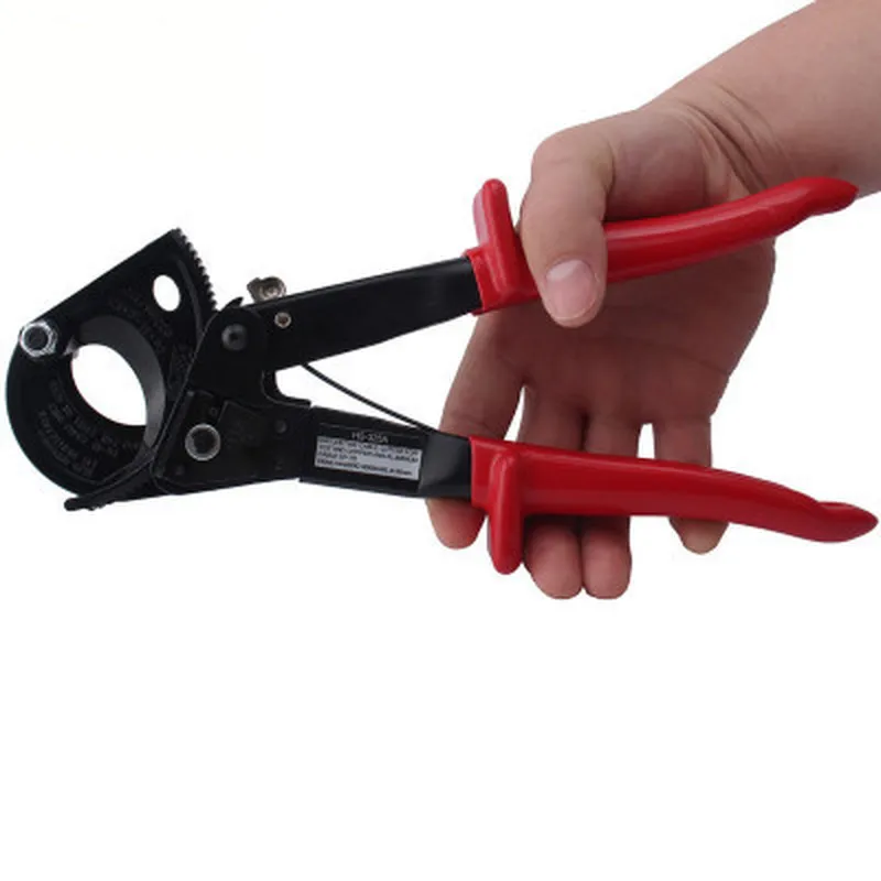 1Pc Ratchet Type Cable Cutter Ratcheting Wire Cut Up To 240mm Hand Tool 