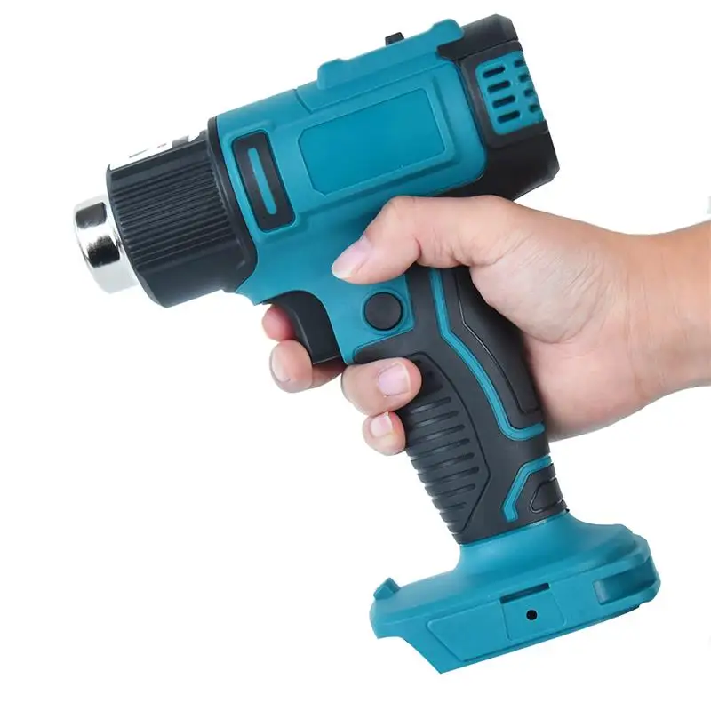 Heat gun 2500W Cordless Electric Heat Gun 0-550℃Temp Adjustab Heating Equipment Hot Air Machine Compatible for Makita 18Vbattery 3