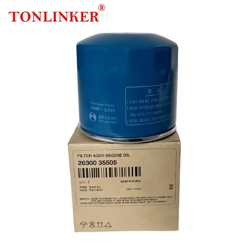 Car Oil Filter Car Engine oil filter 26300-35505 for Hyundai Elantra Accent Sonata Tucson IX35 for Kia Sportage Optima Soul Forte 2630035505