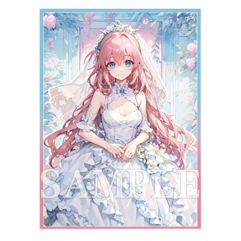 

60Pcs/Set 67*92mm Anime Bocchi the Rock! Wedding Dress Series Goto Hitori PTCG TCG Card Sleeve Hobbies Collectibles Gift Toys