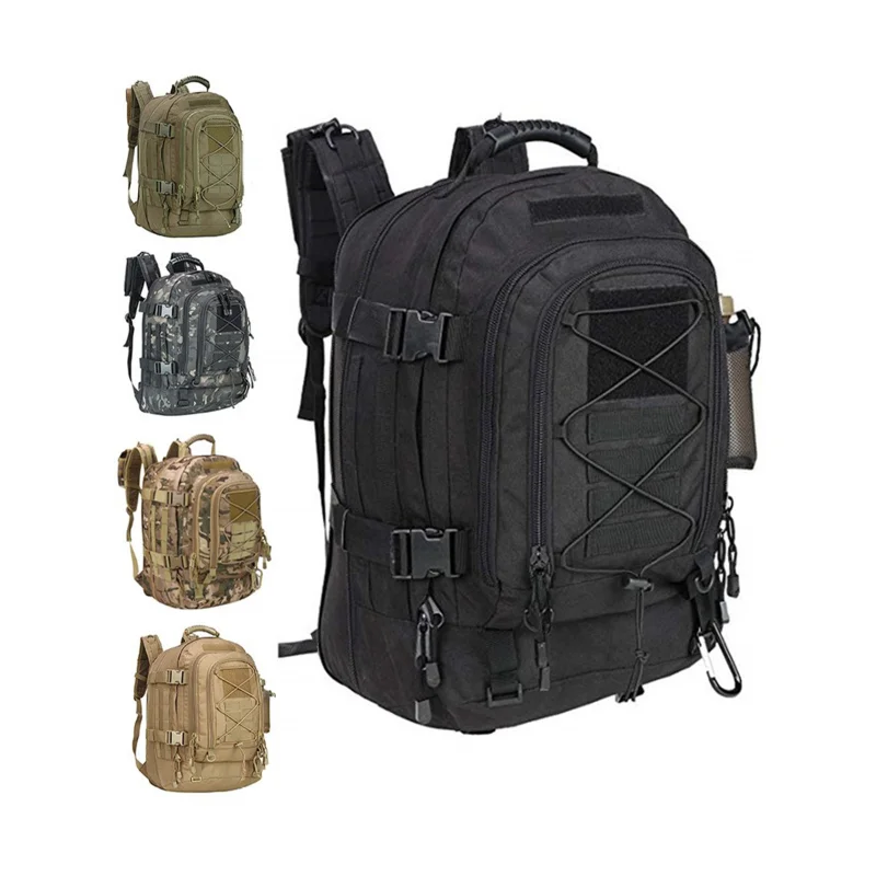 

Extra Large 60L Tactical Backpack for Men Women Outdoor Water Resistant Hiking Backpacks Travel Backpack Laptop Backpacks