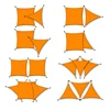 2m/3m/4m/5m/6m Sun Shelter Waterproof Sun Shade Sail Square Rectangle Triangle Garden Terrace Canopy Pool Shade Camp Hiking Yard 6