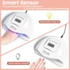 YIKOOLIN UV LED Nail Lamp Professional Nail Dryer Gel Polish Light UV Nail Light with 4 Timer Setting Curing Gel Toe Nails 5