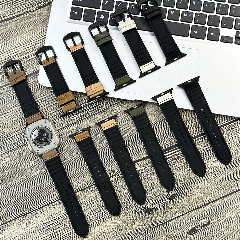  ġ  PU  Ʈ, Ǹ , ѱ iWatch Ʈ 2 ø 9 8 7 SE 6 5, 49mm, 44mm, 45mm, 42mm, 38mm, 41mm