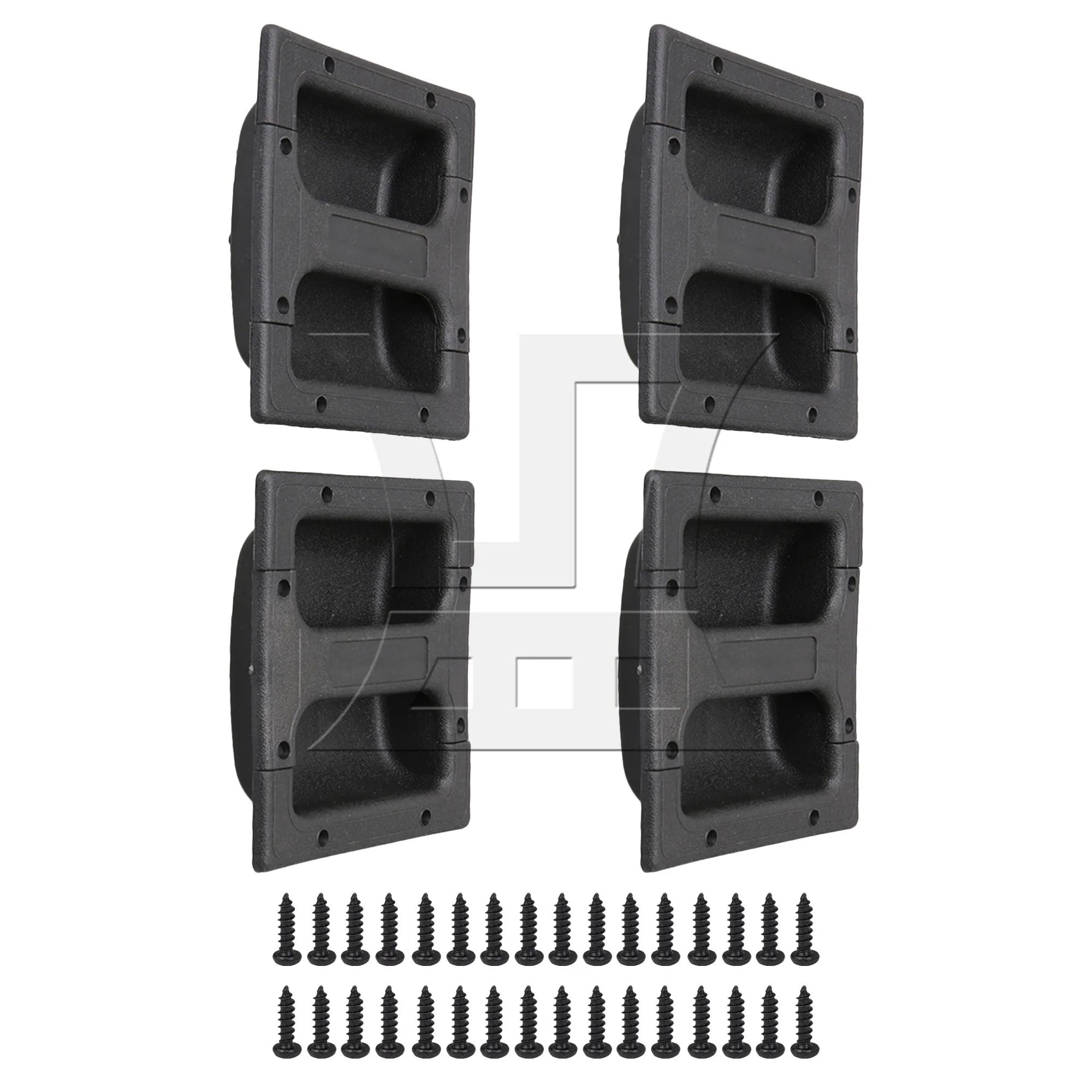 4 Pcs Recessed Speaker Amplifier Handle 5.83"x5.51"x1.57" with Screws