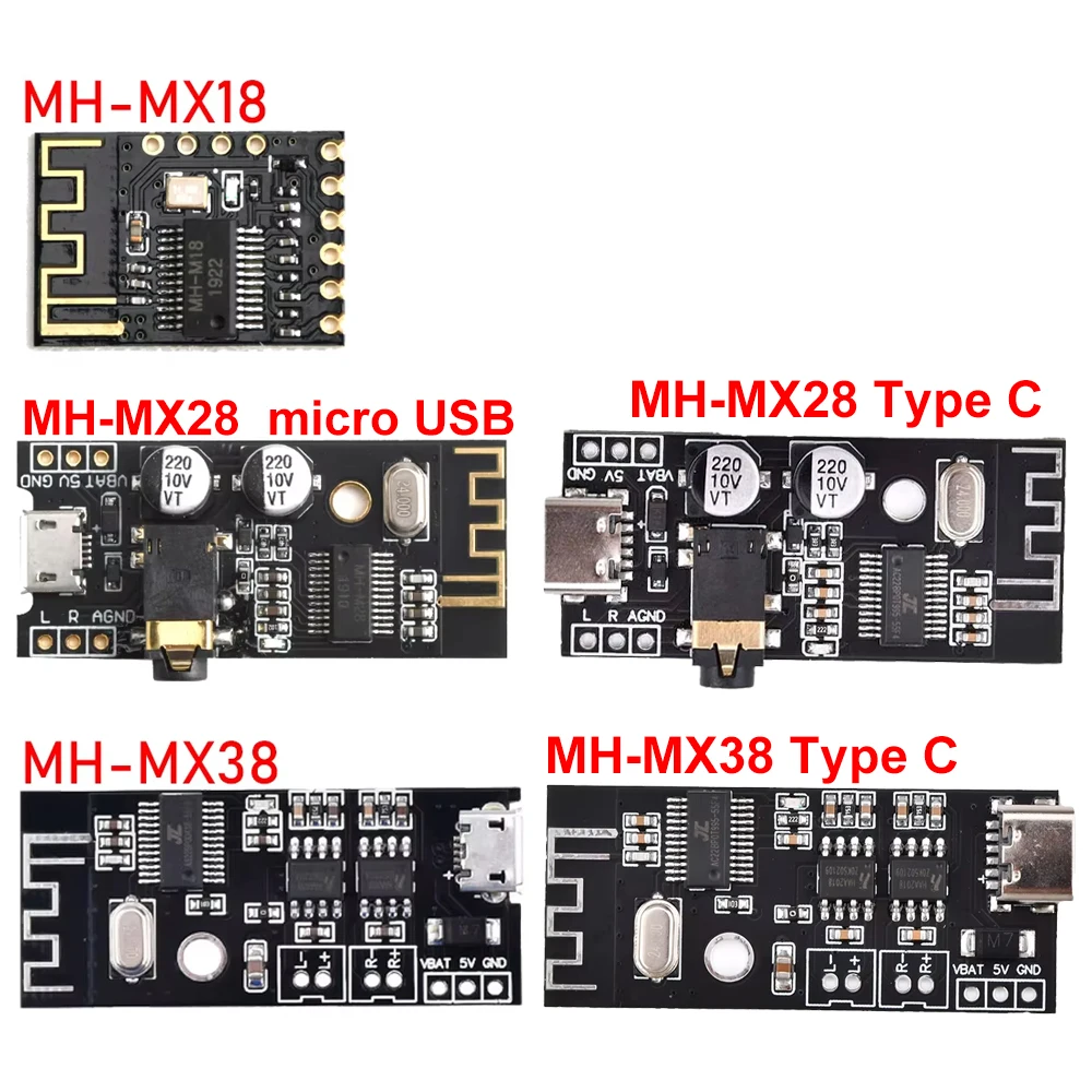 MH-MX8 MH-MX18 MH-MX28 MP3 디코더 보드, 무선 BT 4.2/5.0 오디오 모듈, Verlustfreie 스테레오, DIY 개조 Lautsprecher
