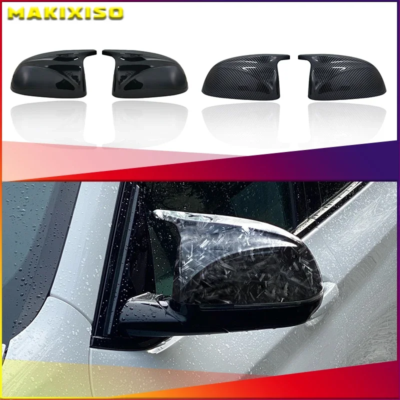 Per Bmw X5 G05 X4 G02 X3 G01 2018 ~ 2020 Car Rear View Side Wing Mirror Cap Gloss Black Cover Di Ricambio Accessori Per Auto 2019
