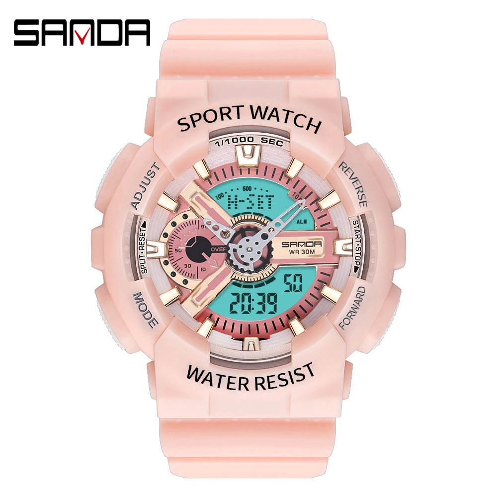 Sanda New Style Korea Edition Youth Night Light Electronic Movement Fashion Fashion Student Watch 