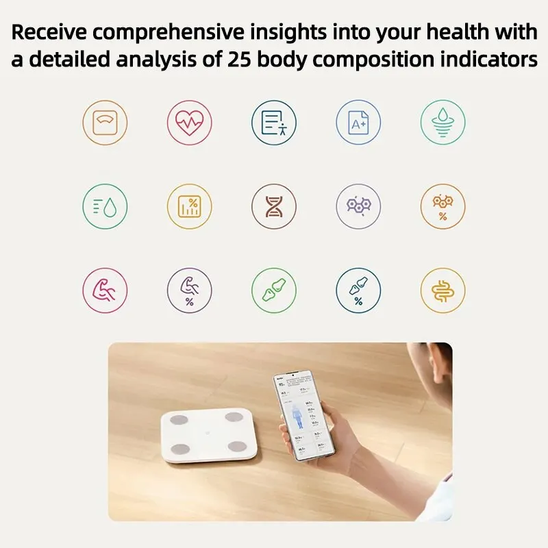 Weight Scale Xiaomi Body Fat Scale S400 Bluetooth 5.0 Smart Home 150KG