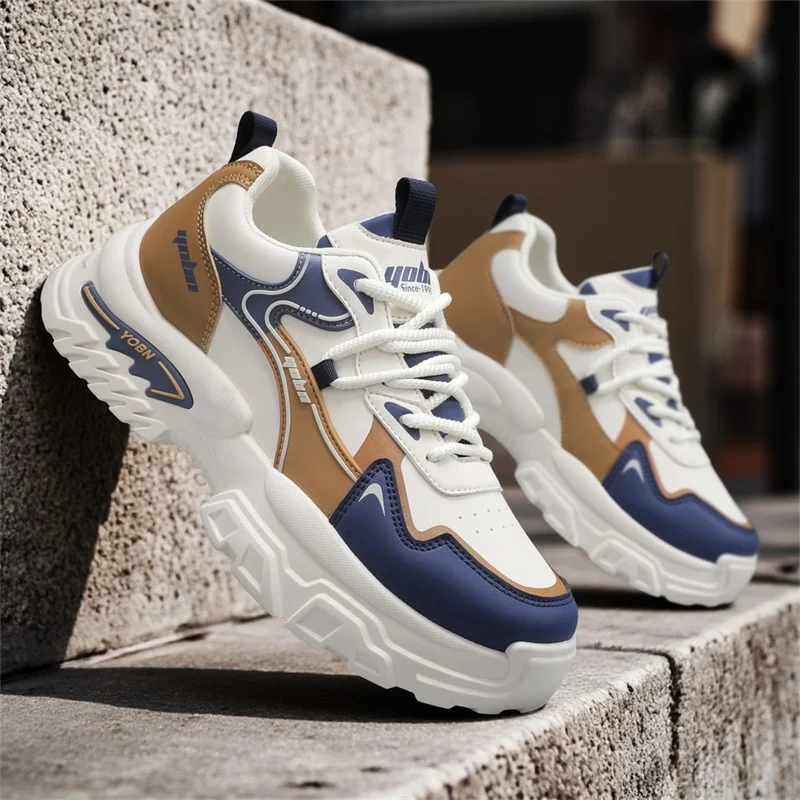 2026 Spring New Men's Sports Shoes with Height-Increasing Thick Soles, Breathable and Versatile, Korean-Style Trendy Running Shoes Suitable for Outdoor Activities 6