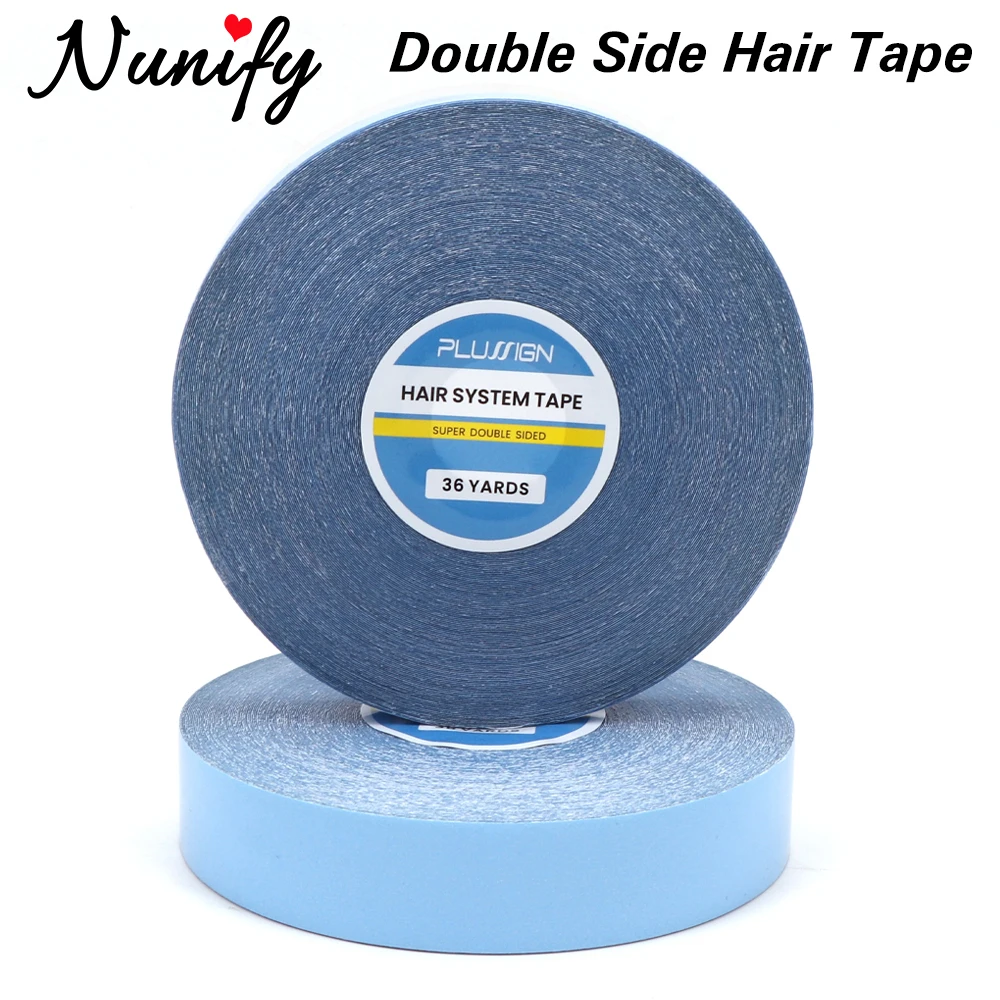 36Yards Double Side 0.8Cm Blue Lace Front Wig Tape For Toupee Sweatproof Ultra Hold 2.54Cm double sided tape,hair extension tape,hair tape,wig tape