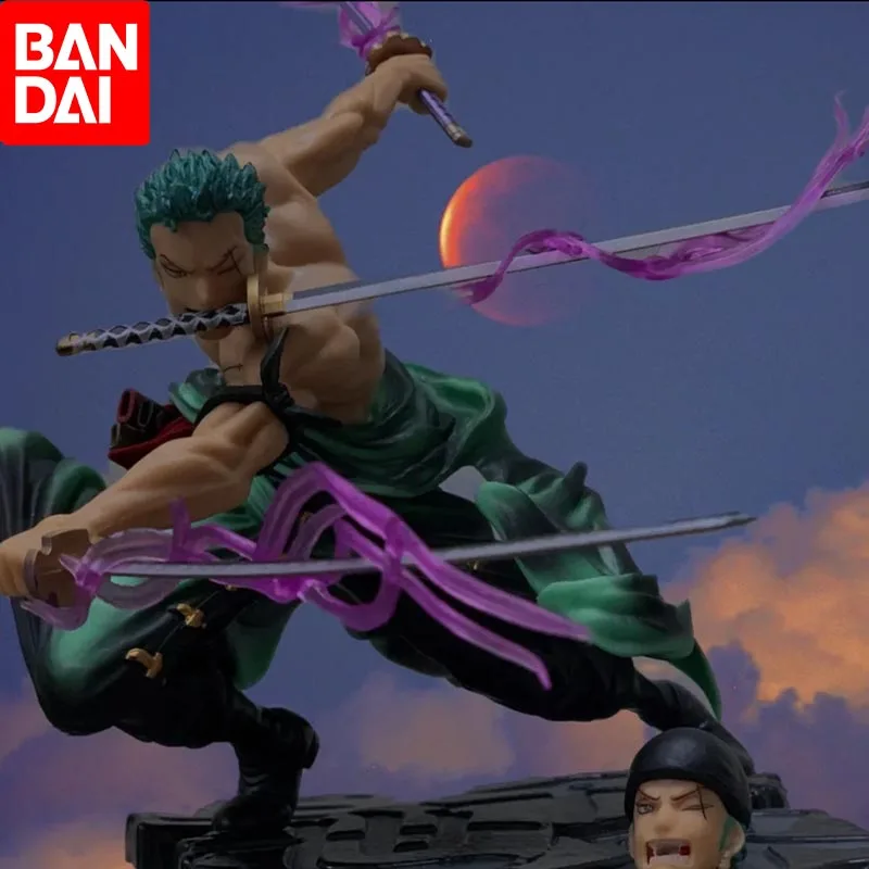 

Фигурка BANDAI Аниме «ророноа Зоро», цельная экшн-фигурка из ПВХ, модель для украшения, коллекция мультяшных детских игрушек, подарок