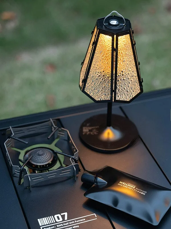 Retro Cam Lantern Glass ade Outdoor Cam Aosphere Hexagonal Lantern Accory for 38Explore Lantern