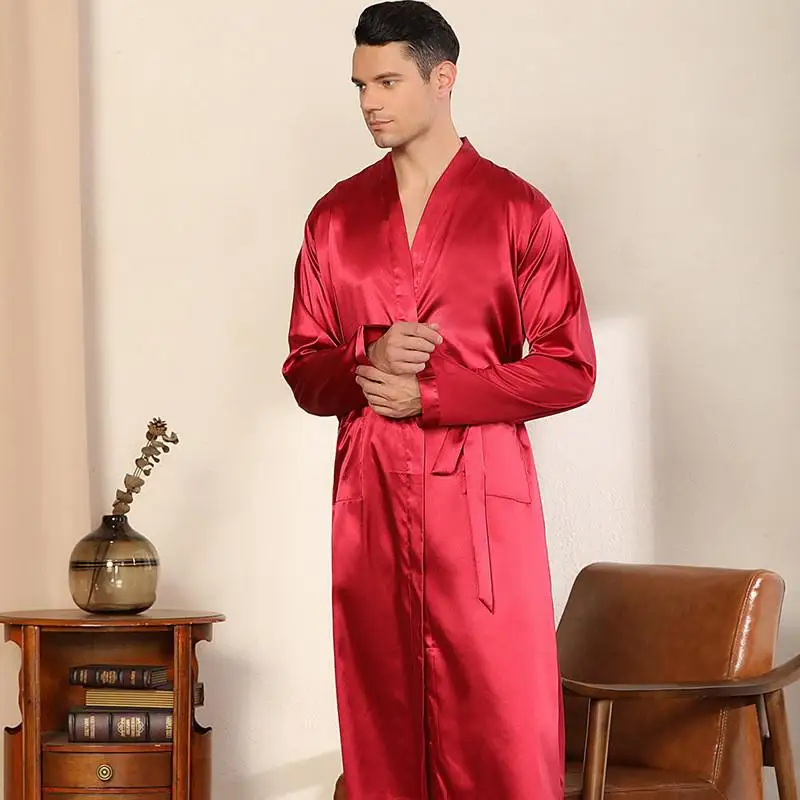 Camisola com robe - cetim toque de seda - LP Menswear