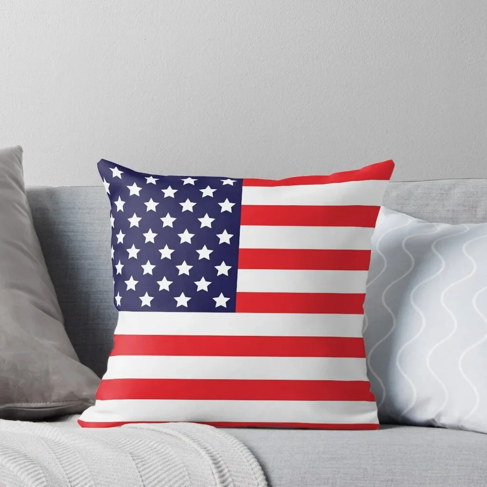 

American Flag Throw Pillow