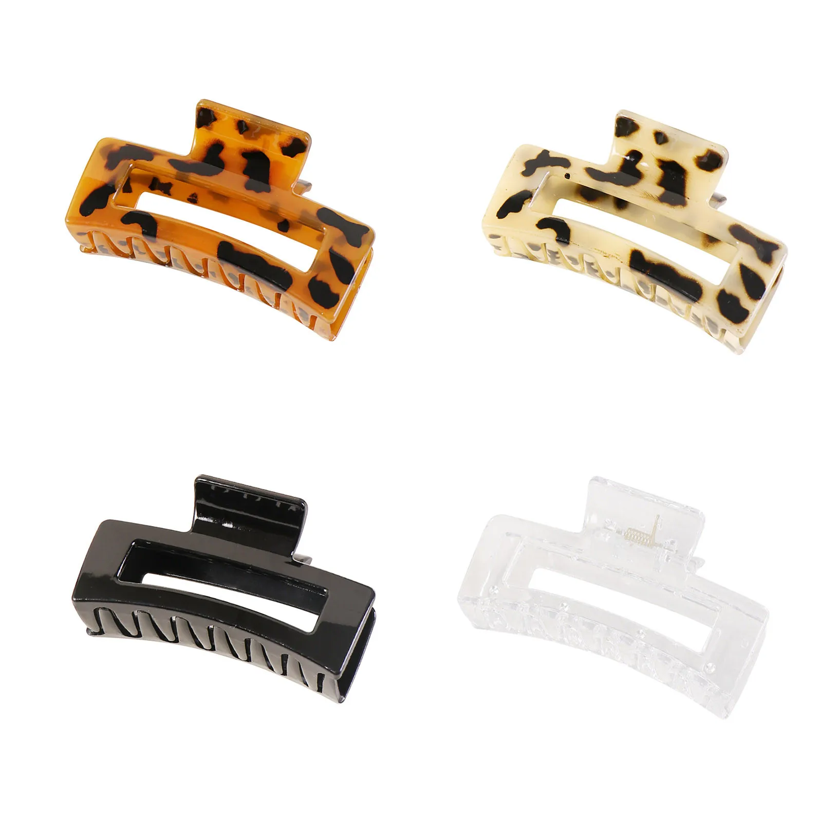 alt="Large non-slip Hair Claw Clips, a set of 4 for women.