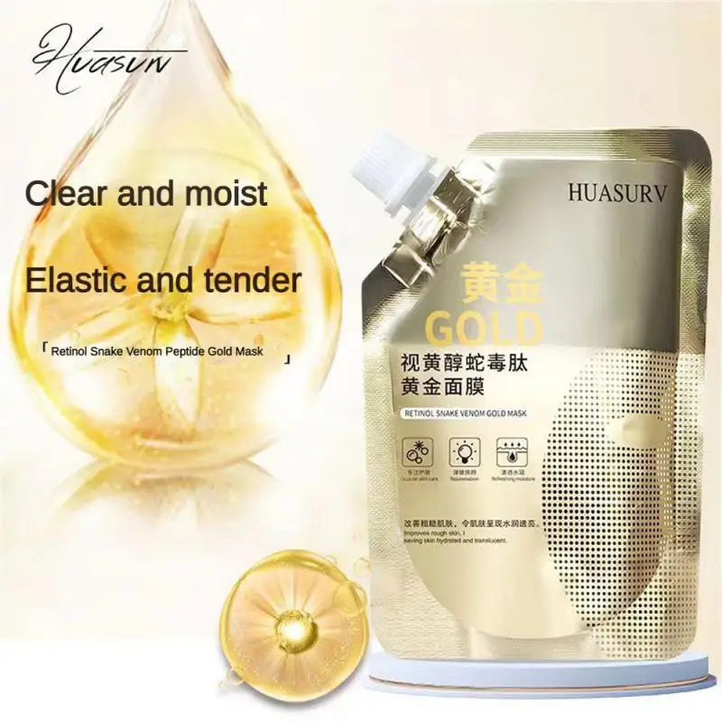 

Retinols Mask Gold Firming Hydrating Moisturizing Smear Mask Paste Delicate Shrink Pores Skin Care Masks Skin Care Product 100ml