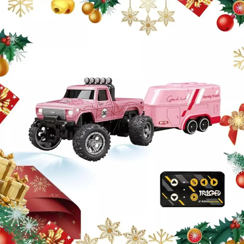 Small Gift 1:64 Speed Mini Off-Road Remote Control Car Alloy Cool Lighting Shock Absorption Children's Desktop Competition Toy 6