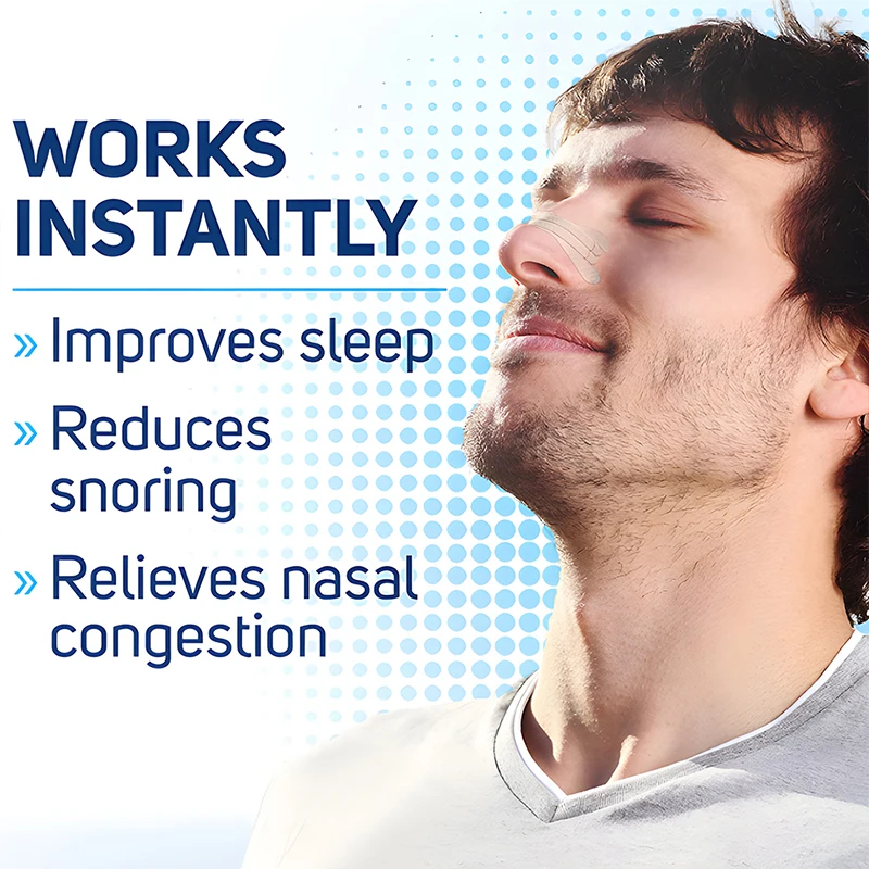 

30/50/100Pcs Anti Snoring Nasal Strips Clear Air Way to Breathe Better Improve Sleep Reduce Snoring Relieve Nose Congestion